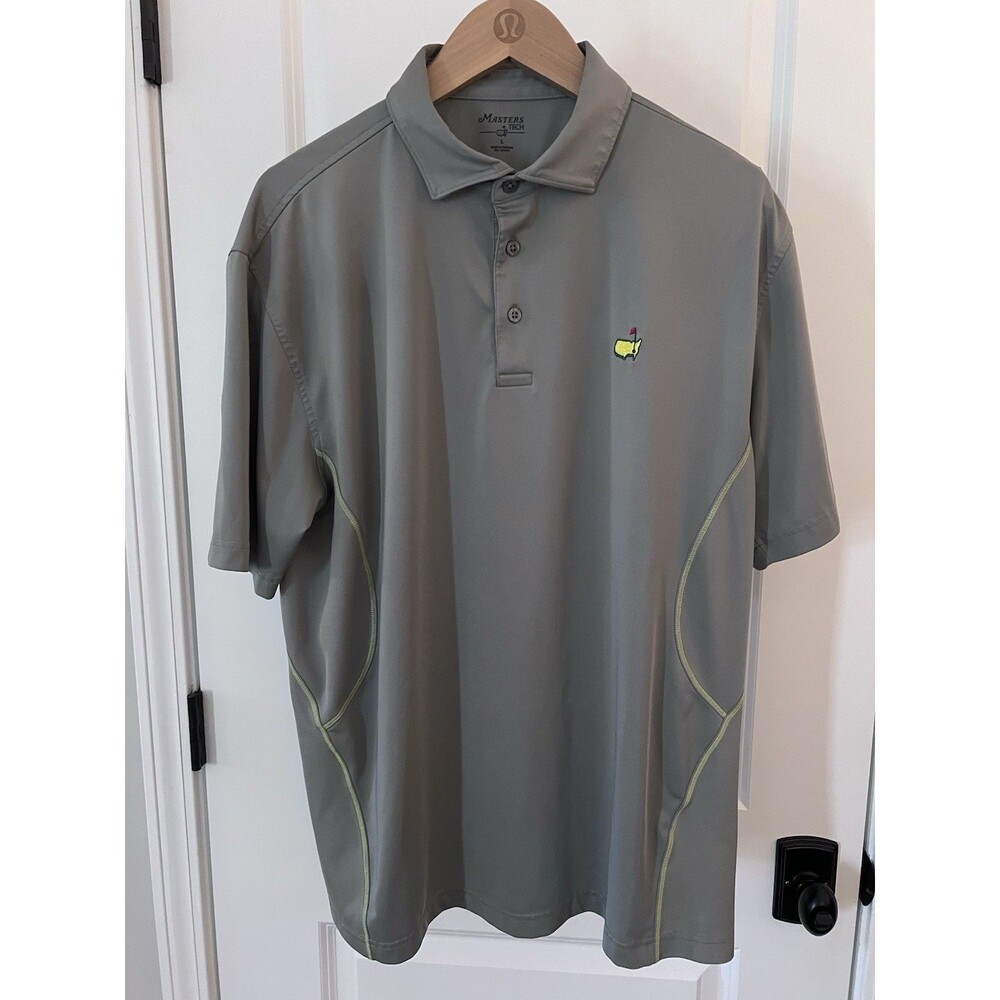 Masters Tech Men’s Golf Polo Gray Size XL GUC